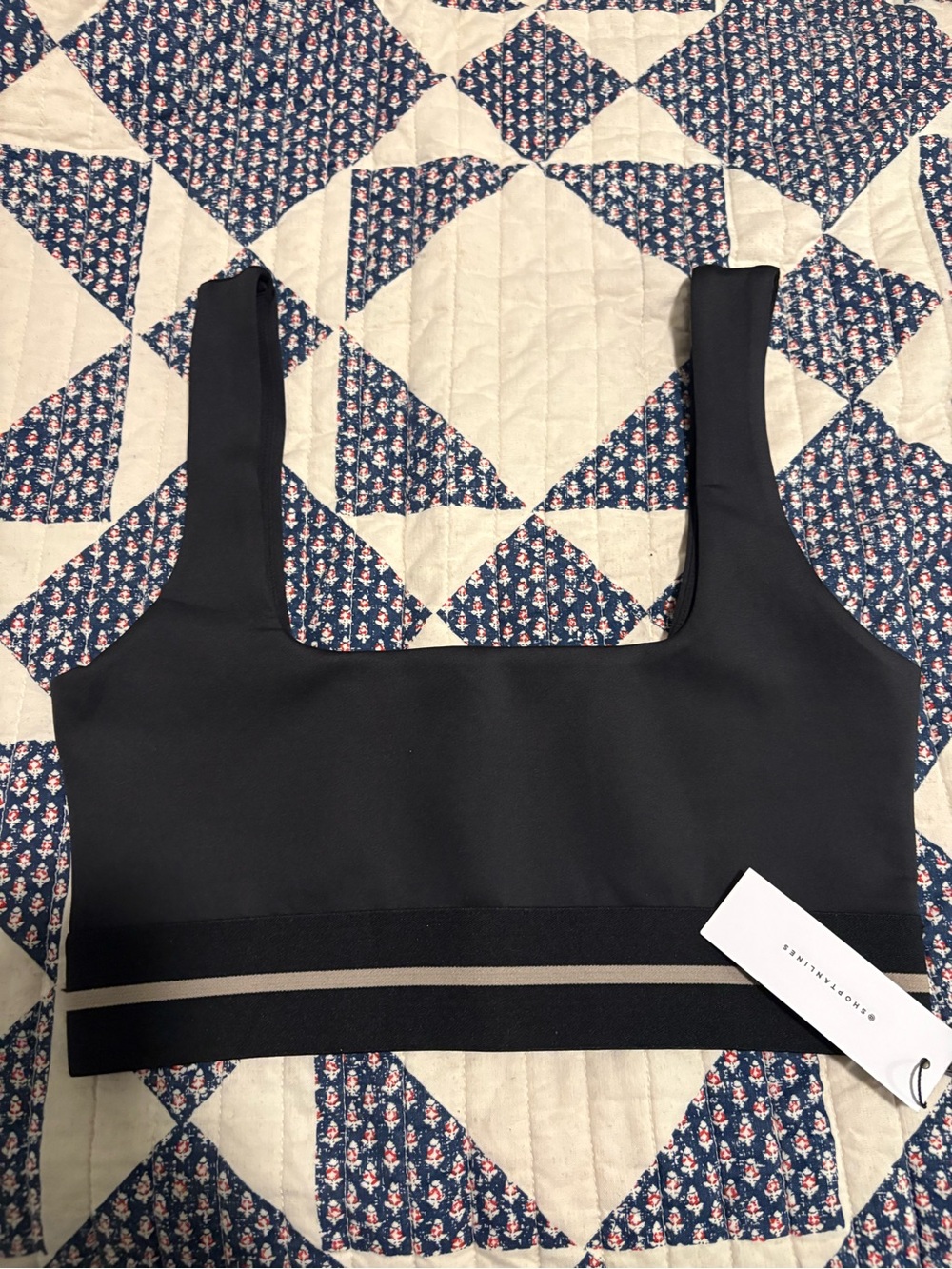 Tan + Lines by Sivan Ayla Calabasas Sports Bra Black Medium New with Tags